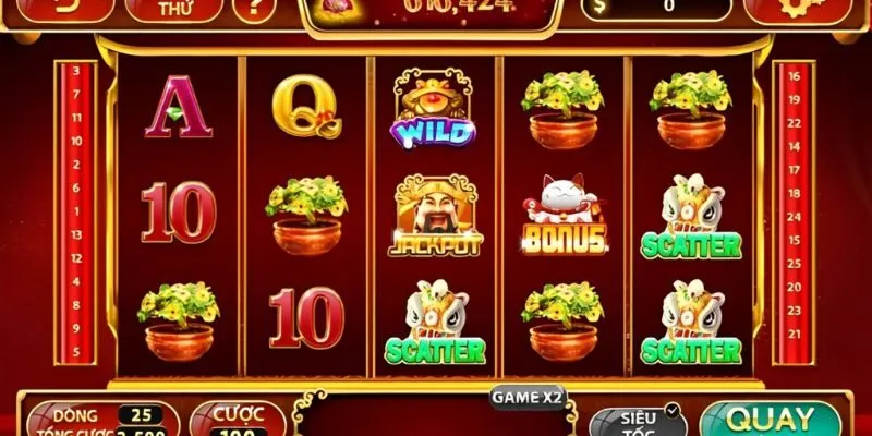 Tính năng hỗ trợ quay jackpot